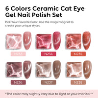 6-11 Set di smalti gel NiceDeco senza HEMA (8 ml * 6)