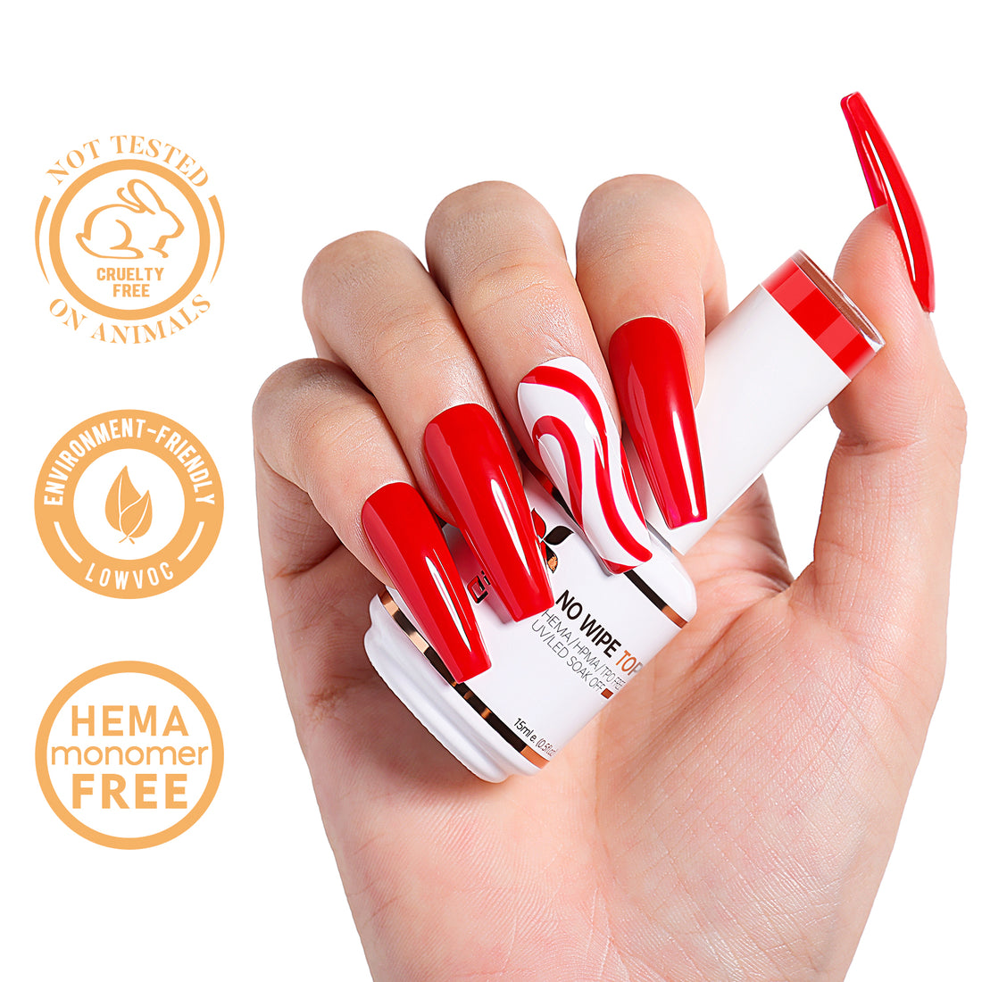 NiceDeco HEMA-Free Base+Top Coat-15ml*2