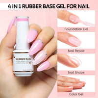 6-38 NiceDeco HEMA-Free Rubber Base Set (8ml*6)