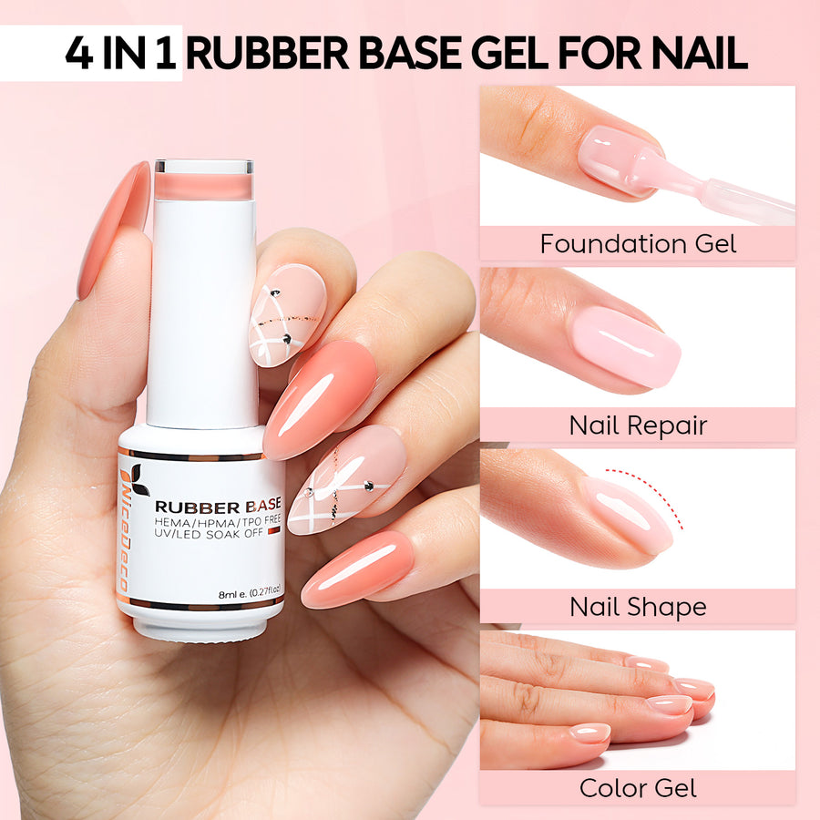 6-36 NiceDeco HEMA-Free Rubber Base Set (8ml*6)