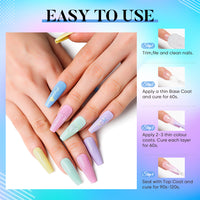 6-2 NiceDeco HEMA-free Gel Polish Set (8ml*6)