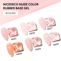 6-37 NiceDeco HEMA-Free Rubber Base Set (8ml*6)