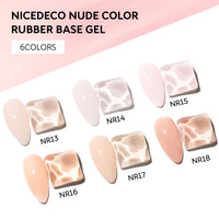 6-35 NiceDeco HEMA-Free Rubber Base Set (8ml*6)