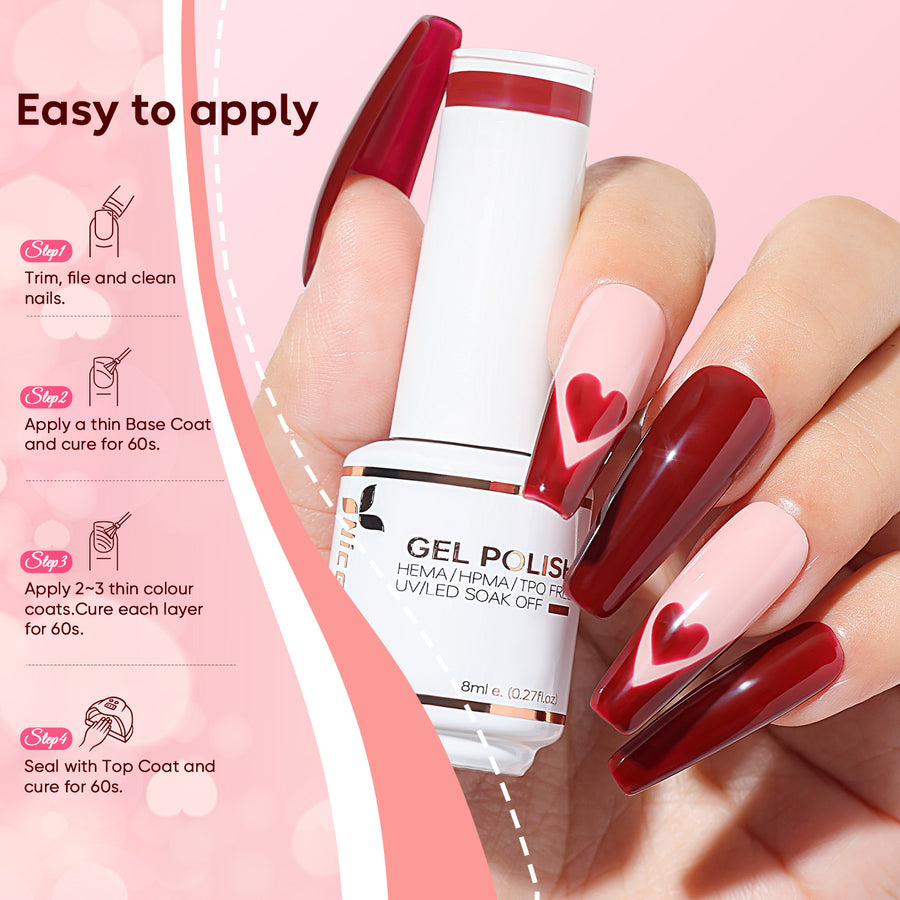 6-19 NiceDeco HEMA-free Gel Polish Set (8ml*6)