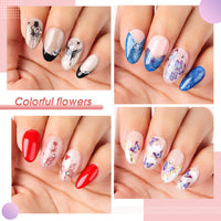 Nicedeco 15 Sheets Butterfly Nail Art Stickers 002