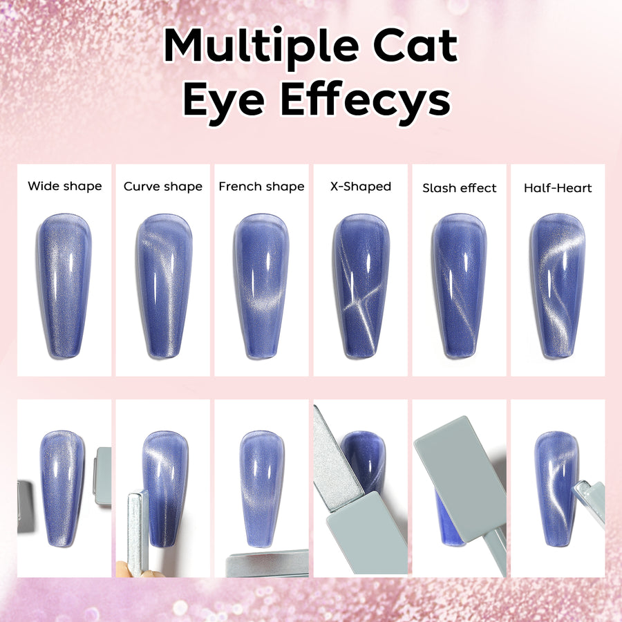 6-31 NiceDeco HEMA-Free Cat Eye Gel Polish Set (8ml*6)