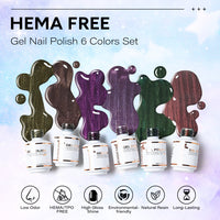 6-42 NiceDeco HEMA-Free Cat Eye Gel Polish Set