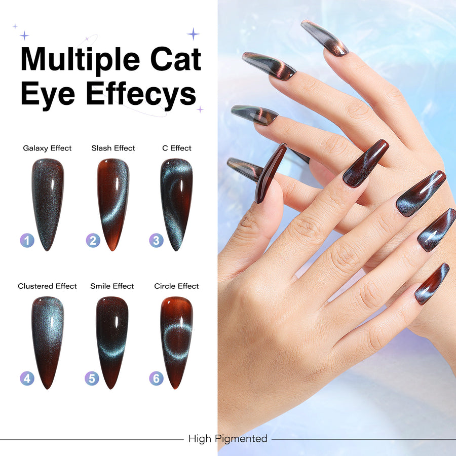 6-44 NiceDeco HEMA-Free Cat Eye Gel Polish Set