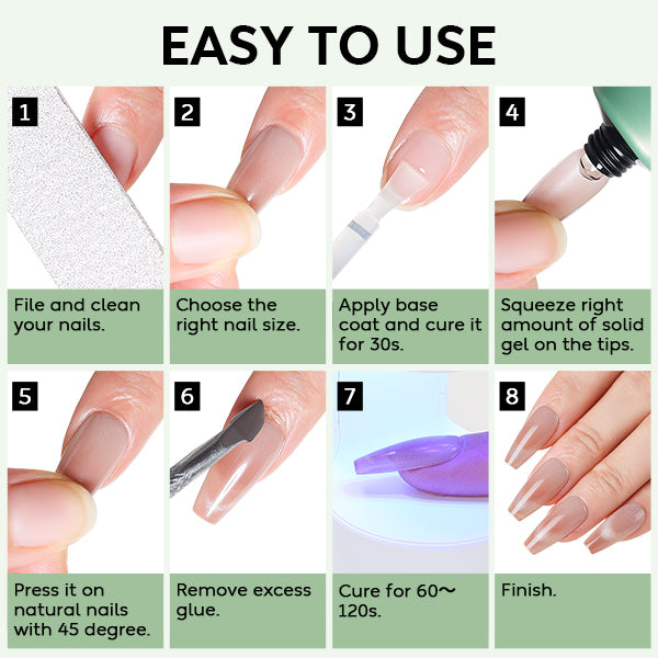 NiceDeco HEMA-Free Solid Nail Gel Glue