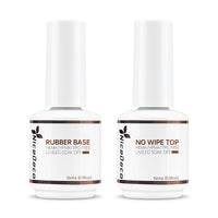 NiceDeco HEMA-free Gel Polish Set - Rubber Base (Clear) + Top Coat