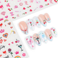 Nicedeco 15 Sheets Valentine's Day Nail Art Stickers 003