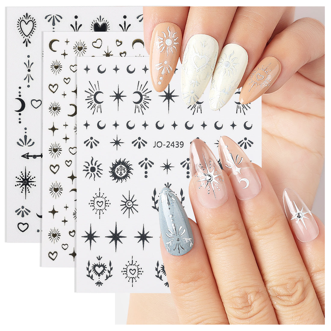 Nicedeco 15 Sheets Nail Art Stickers 004