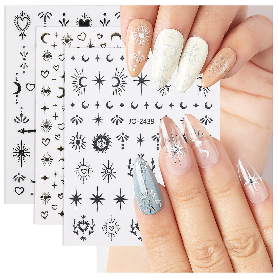 Nicedeco 15 Sheets Nail Art Stickers 004