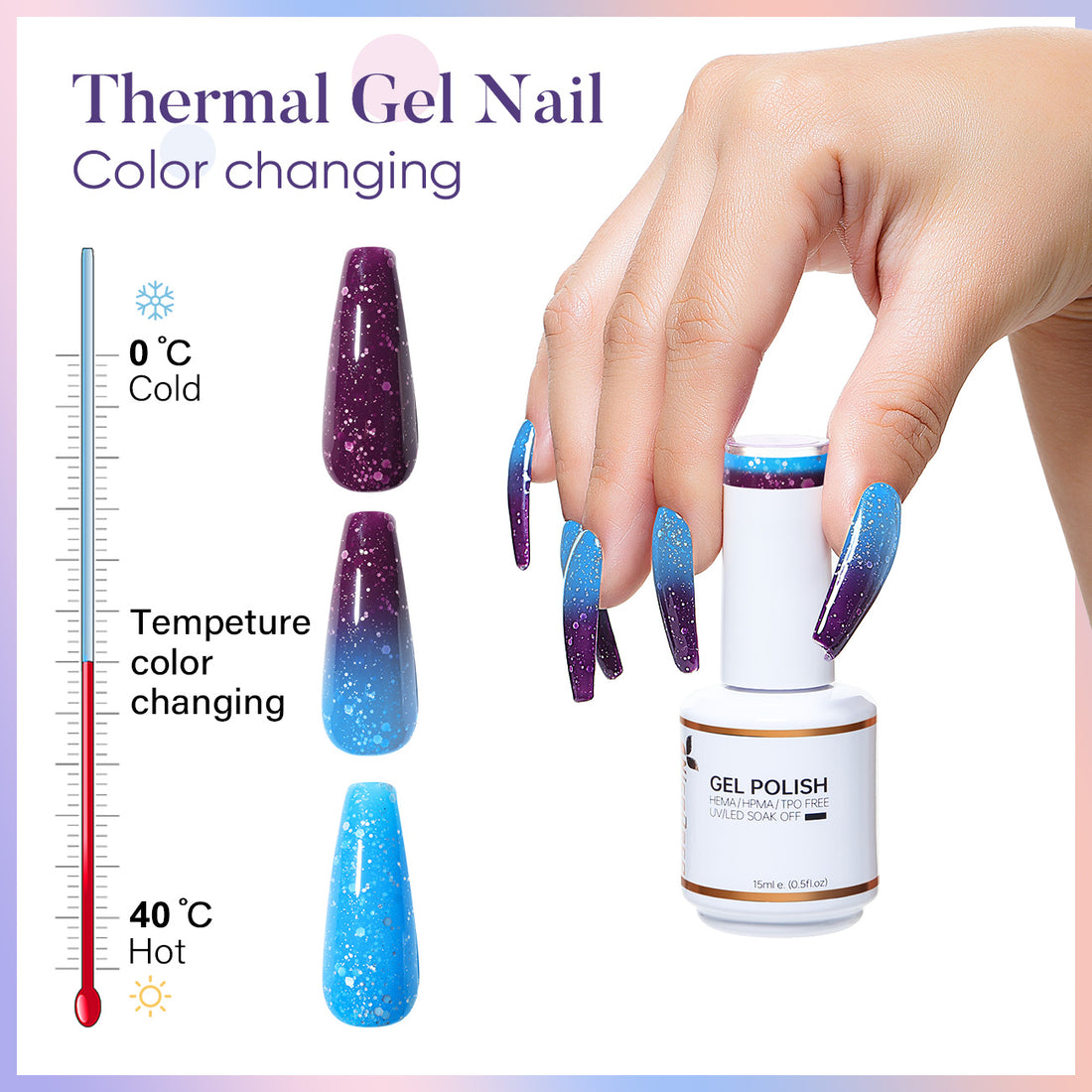 WBJ04 NiceDeco HEMA-free Color Changing Gel Polish (15ml)