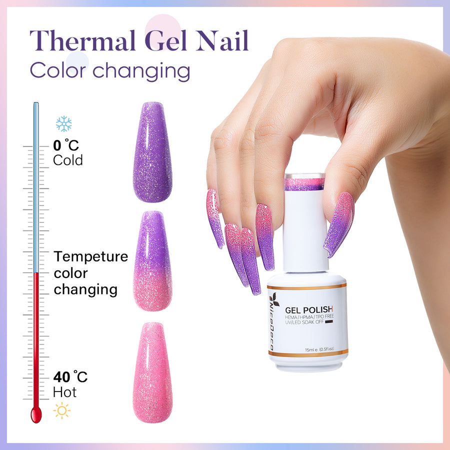 WBJ06 NiceDeco HEMA-free Color Changing Gel Polish (15ml)