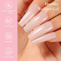 NiceDeco HEMA-free Gel Polish Set -  Base Coat + Top Coat + Rubber Base (NR02)