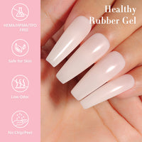 NiceDeco HEMA-free Gel Polish Set -  Base Coat + Top Coat + Rubber Base (NR05)