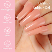 NiceDeco HEMA-free Gel Polish Set -  Base Coat + Top Coat + Rubber Base (NR20)