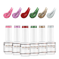 6-11 NiceDeco HEMA-freies Gel-Nagellack-Set (8 ml*6)