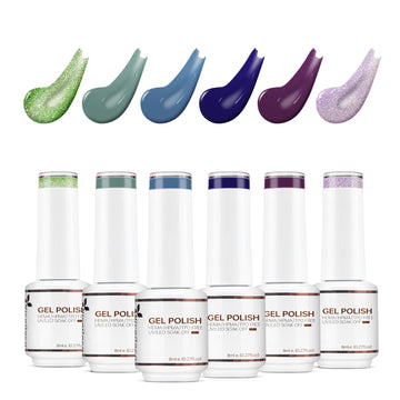 6-12 NiceDeco HEMA-free Gel Polish Set (8ml*6)