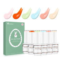 6-21 NiceDeco HEMA-free Gel Polish Set (8ml*6)