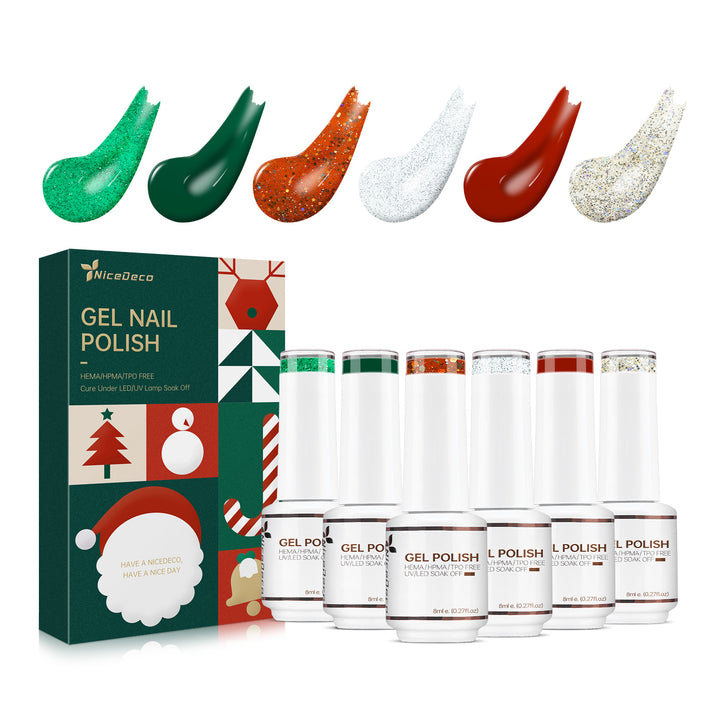 6-27 NiceDeco HEMA-free Gel Polish Set (8ml*6)