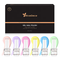 6-2 NiceDeco HEMA-free Gel Polish Set (8ml*6)