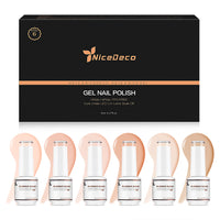 6-34 NiceDeco HEMA-Free Rubber Base Set (8ml*6)